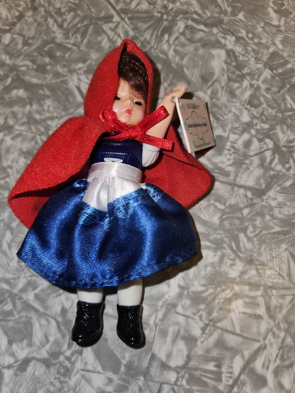 Madame Alexander Red Hooded Doll with Blue Satin Dress